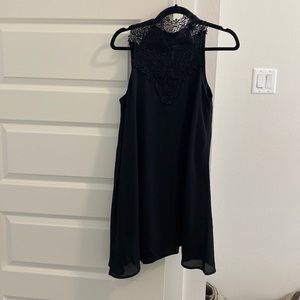 Altar’d state black dress with lace high neckline